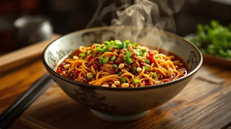重庆小面的麻辣诱惑，越吃越上瘾 - 国产福利小视频美食短视频封面